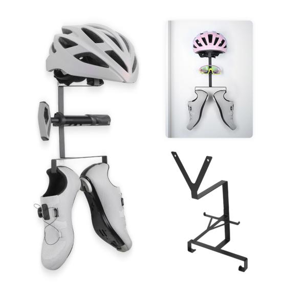 Настенный держатель для шлема мотоцикла, прочный стальной мотоциклетный спортивный шлем для велосипеда, очки, обувь, насос, стойка для демонстрации велосипедного оборудования