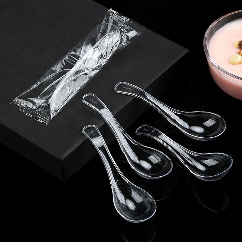Disposable Individually Wrapped Plastic Spoons