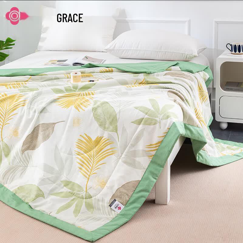 Grace Seven-Hole Fiber Summer Quilt - Leaf Whisper