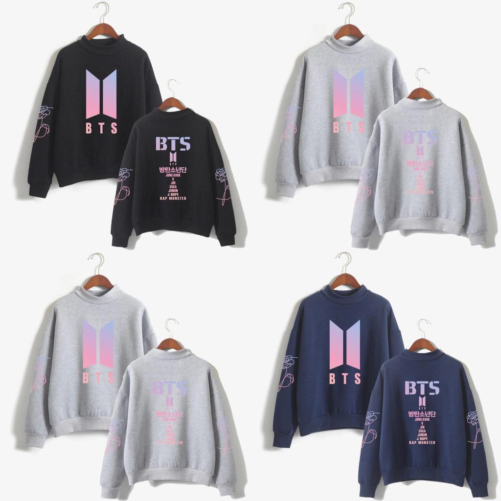 Bts Kpop Свитер In Bloom Унисекс Худи Jung Kook Bangtan Boys Стильный Удобный Смесь хлопка