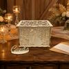 22.5x15x15cm Wooden Wedding Card Box With Lock Wooden Invitation Card Box  Birthday Party