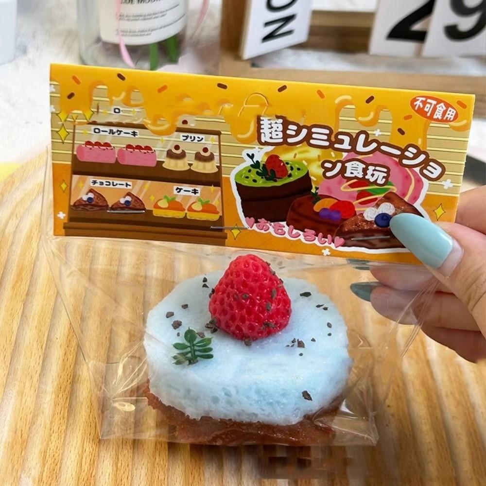 Simulation Slow Rising Squeeze Toy Mini Cute Cake Decompression Toy for Kid Gifts