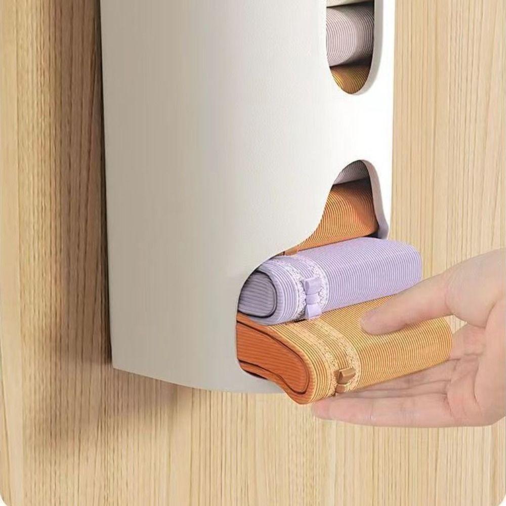 Dustproof Garbage Bag Dispenser Wall-Mounted Panties Socks Organizer New Underwear Storage Box