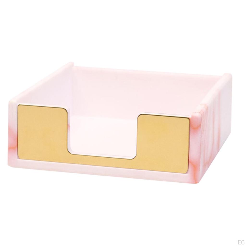 Держатель для липких заметок с трафаретным диспенсером, акриловая коробка, компактный многоцелевой офис