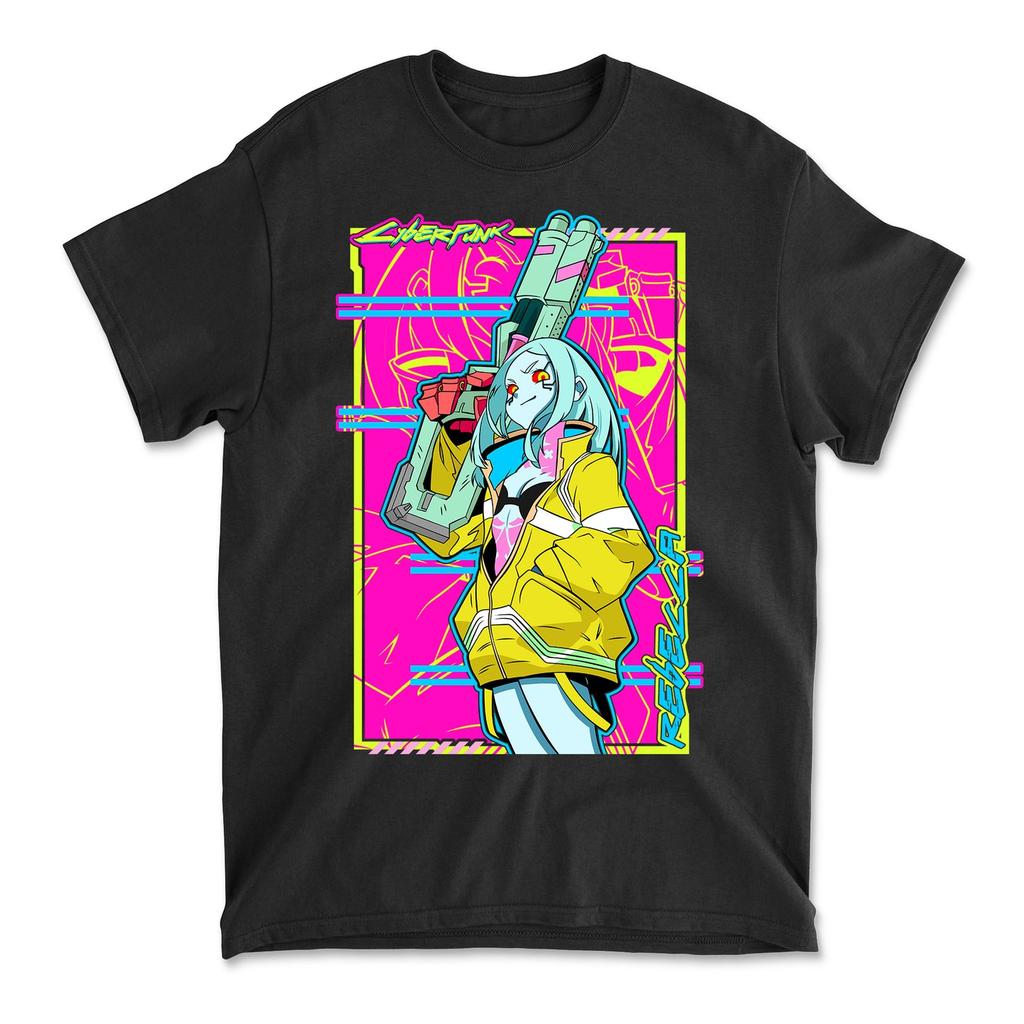 Футболка Cyber Edgerunners, Футболка Edge Runners Люси Мужская Женская Повседневная Футболка с Коротким Рукавом Футболка Подарок для Девушки Футболка Все Размеры