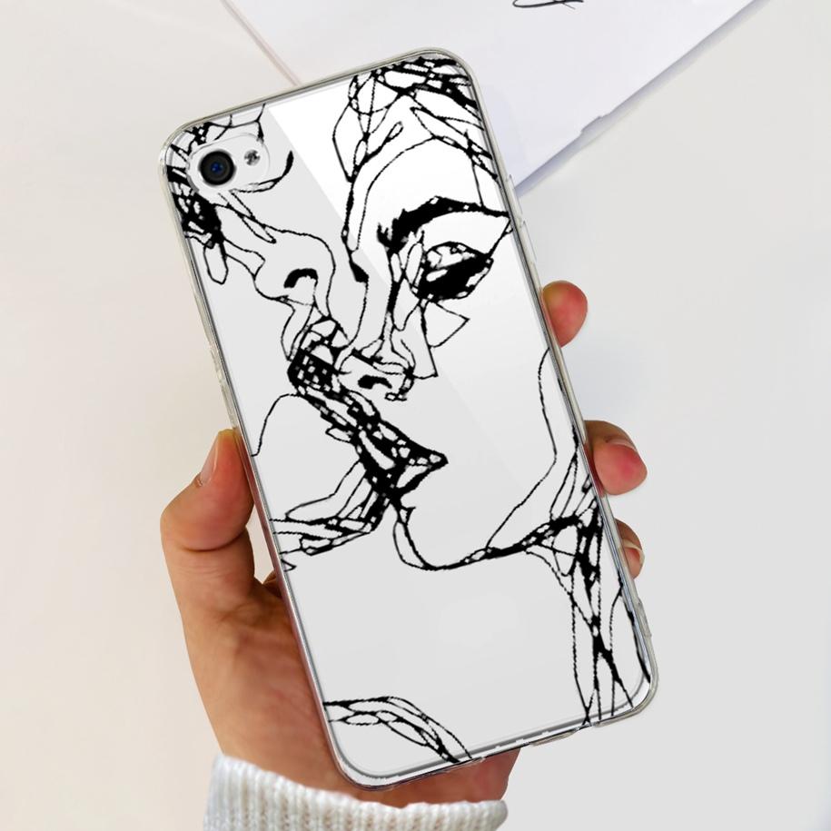 For Apple iPhone 4 Case Popular Flower Astronaut Clear Funda Soft Silicone Cover For iPhone 4s 4 s Bumper for iPhone4 Coque Capa