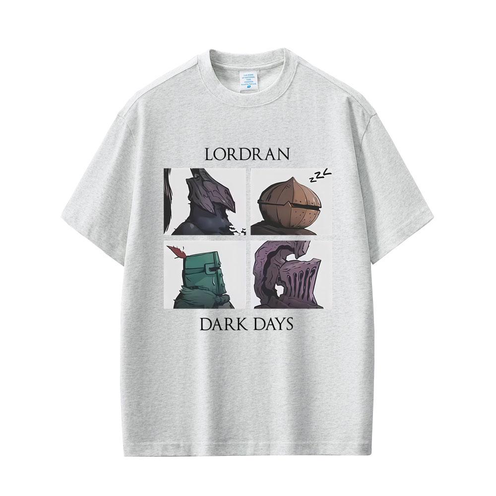 Игра Dark Souls Хвала Солнцу Лордран Темные Дни Графическая Футболка Мужская Винтажная Готическая Рок Футболка Мужская Хлопковая Футболка с Круглым Вырезом