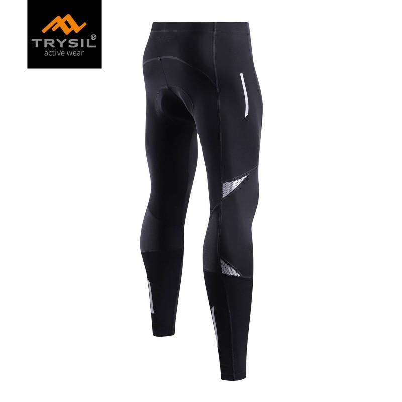 Mens Cycling Tights With Gel Pad High Elastic Quick Dry Compression Pants Road Bike Outdoor Sport