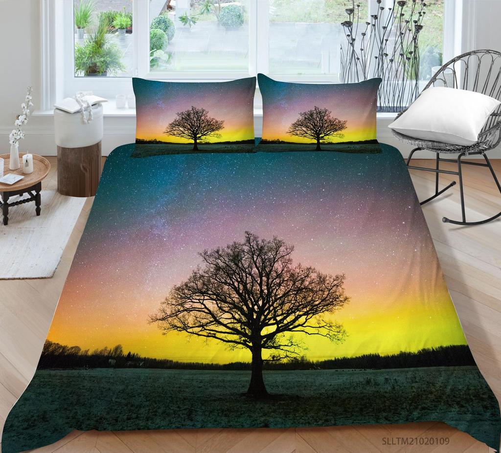 Scenery Duvet Cover 3D Printing Soft Bedding Cover Queen Single Size Luxury Home Textiles Girl Woman Bed Set Gift