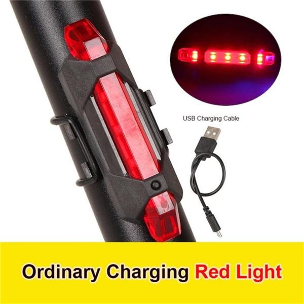 Ultra Bright LED Rear Bike Tail Light 3 Modes Flashing Safety Warning Light USB Rechargeable Bicycle Taillights STAL