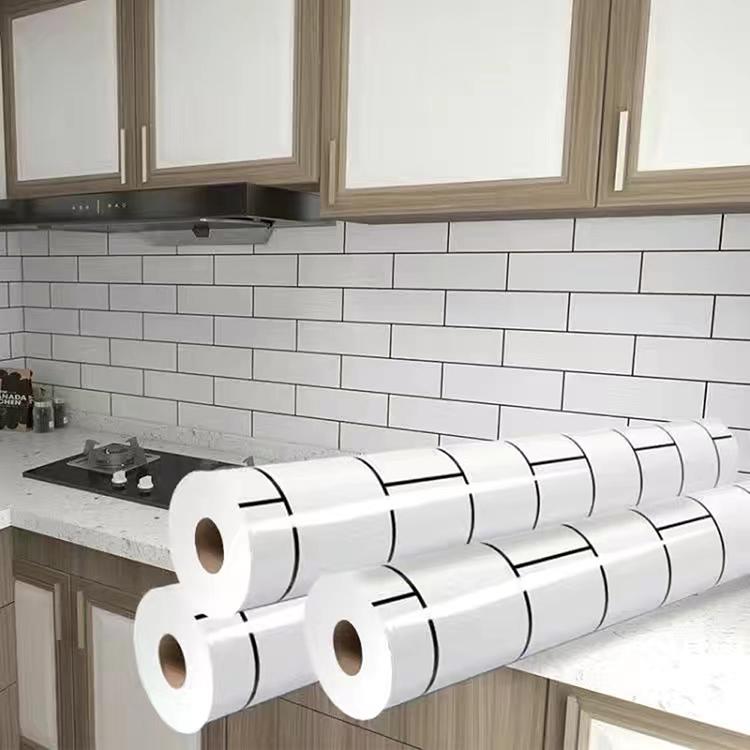 5 M Pearl White DIY Decorative Film PVC Self Adhesive Wall Paper Furniture Renovation Stickers Kitchen Waterproof Oil-proof Marble Wallpaper