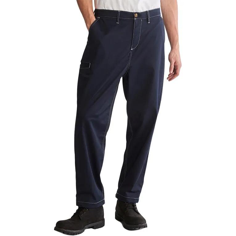 Timberland Casual Pants Men's Dark Sapphire Moderate Wide Leg Pants (Unisex) Casual Pants A2EPA 433