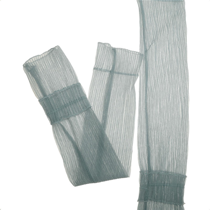 Women's Long Ultra-Thin Lace Arm Sleeves Cooling Mesh Sheer Ruched Tulle Lace Sunscreen Fingerless Arm Sleeves For Outdoor Activity