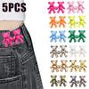 5Pcs Nail-free Jeans Bear Waist Buckle Removable Closing Artifact Invisible Snap Button Tightening Waistband Pant Adjustable