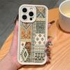 Модный чехол для телефона с узором ковра, подходящий для iPhone 17 16 15 14 13 12 11 Pro/Max/Plus, противоударный и защищающий от падений