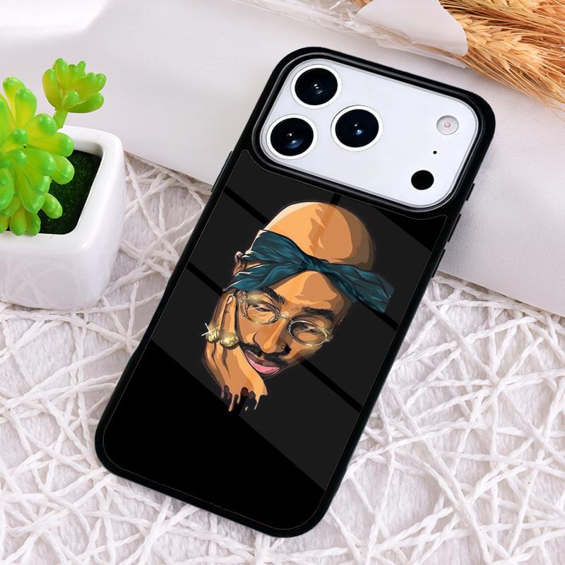 Чехол для телефона с защитой от ударов для iPhone 17 Air 16e 15 11 12 14 13 Pro Max с изображением рэпера 2pac певца T-Tupac Cover Coque