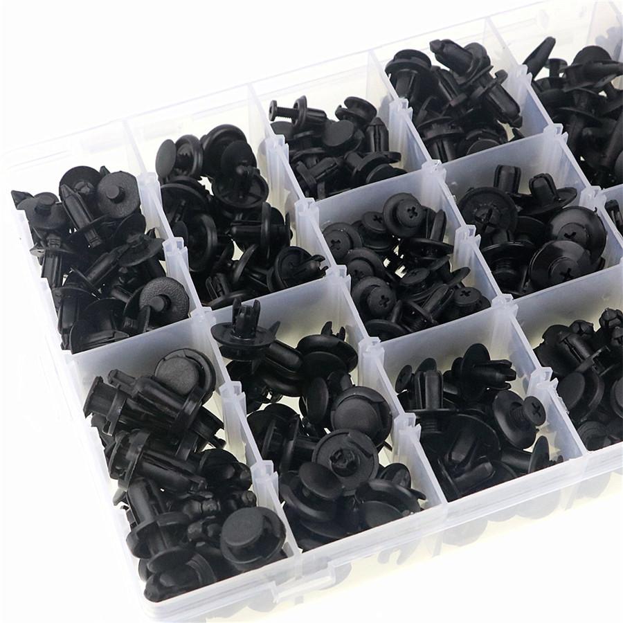 325pcs Fastener Mud Flaps Bumper Fender Push Clips Plastic Rivet Fender Liner
