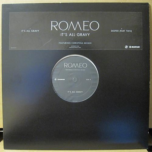 12-дюймовая пластинка ROMEO Its All Gravy RELENT32TP1 Relentless Reco 2002 UK Rap HipHopRB Б/у