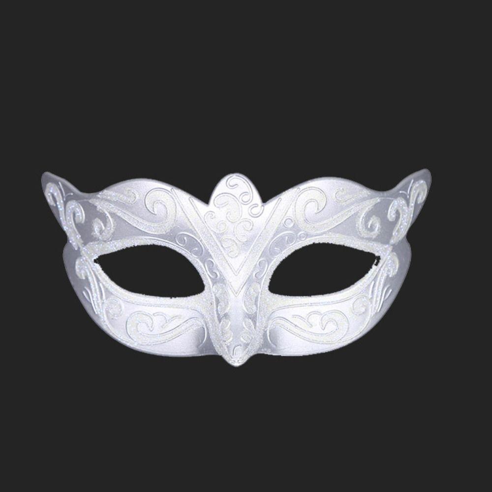 Plastic Halloween Masks Party Cosplay Props Venice Mask Personality Glitter Mask Women