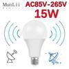 AC85V-265V E27 Microwave Radar Motion Sensor Light Bulb LED Lamp Auto Smart Infrared Bulb Energy Saving Home Porch Stair Hallway