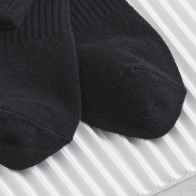 Monfoot Mens Arch Banding Short Socks Black