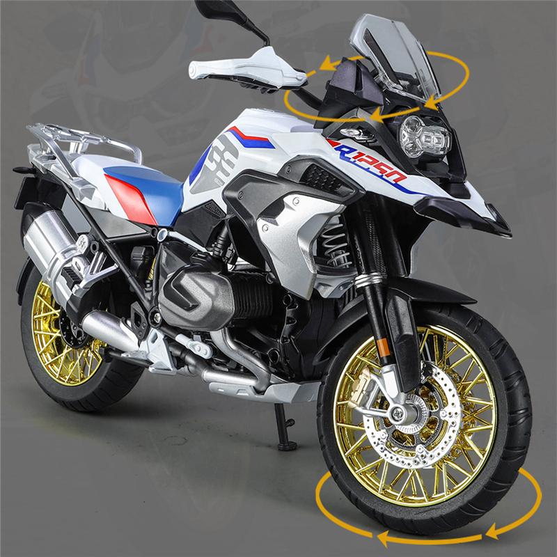 Большой Размер 1/9 R1250Gs Adv Литой Металлический Модель Спортивного Мотоцикла Уличный Спортивный Мотоцикл Модели Световыми Деталями Детские Игрушки Подарки