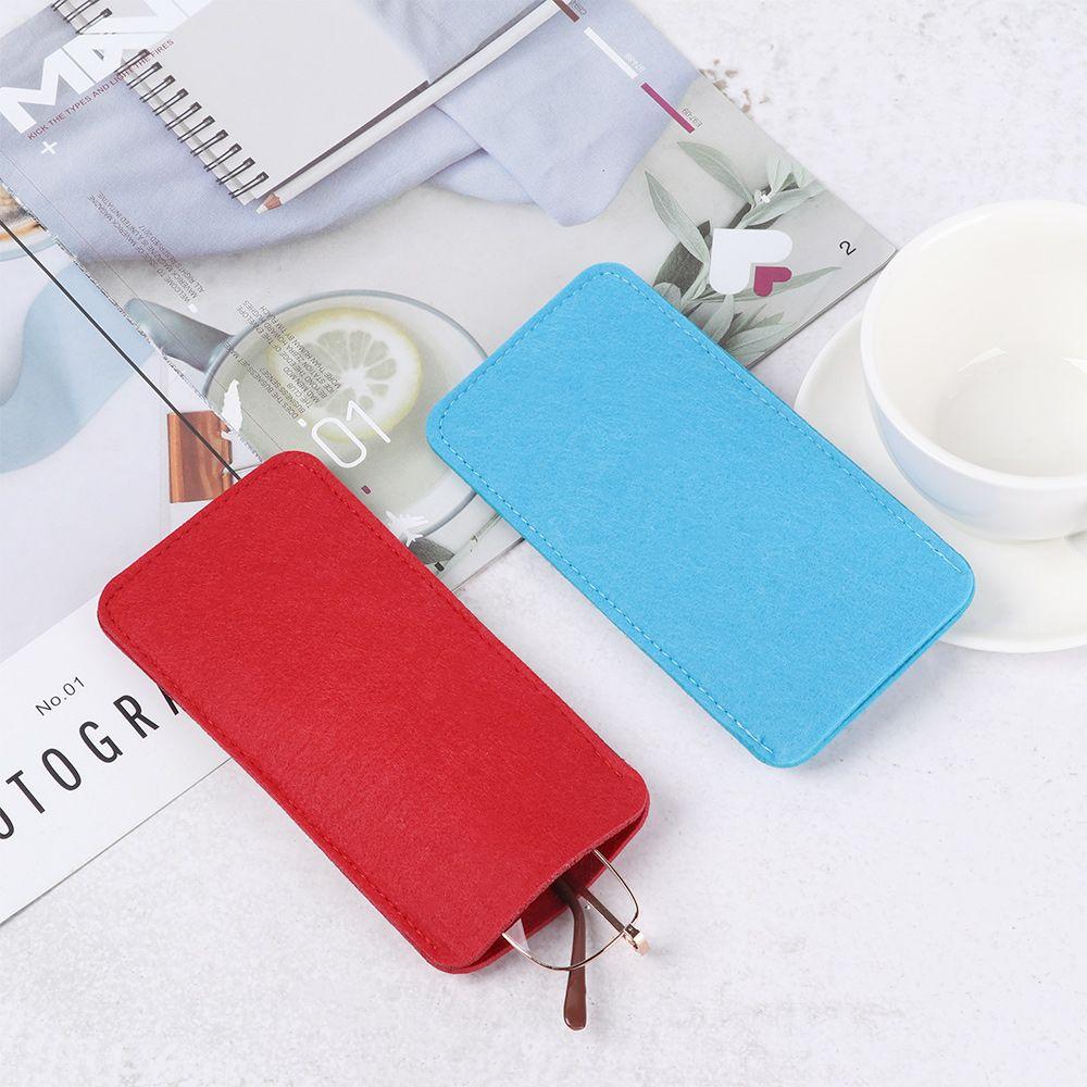 Soft Felt Cloth Portable Reading Glasses Pouch Eyewear Protector Eyeglasses Sleeve Glasses Case