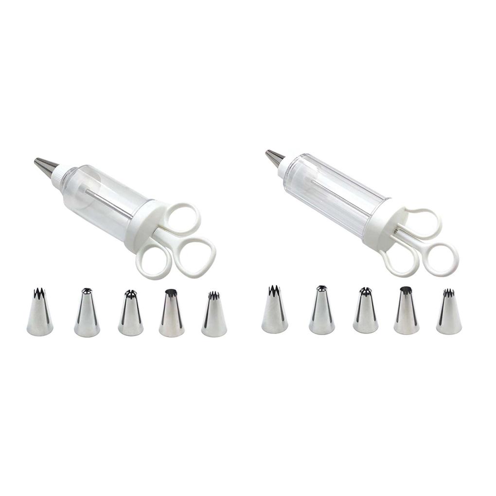 Украшения десертов с помощью набора насадок из нержавеющей стали Насадки для глазури Самостоятельная сборка диспенсера Выпечка кондитерских изделий Украшения для печенья