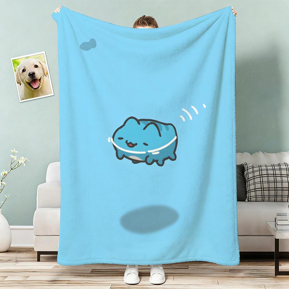 Cute BBugcat Capoo Throw Lightweight g Flannel Blanket Soft Skinfriendly for Summer Cooling