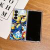 Transparent Soft Phone Cover Case for Samsung Galaxy ZFold7 ZFold5 ZFold3 ZFold4 Z Fold 7 6 5 4 3 ZFold6 Anime Pokemon Gengar