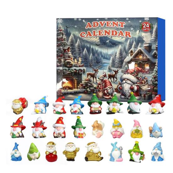 Рождественский адвент-календарь Yousheng Gnome 2024, 24 гнома, украшения, праздничный отсчет, декор, волшебные гномы, коллекционные игрушечные фигурки, украшение для детей