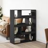 VidaXL Bookcase Black 100x33x125.5 Cm Engineered Wood, Bookshelf, Storage Shelf, Display Cabinet, 3309331
