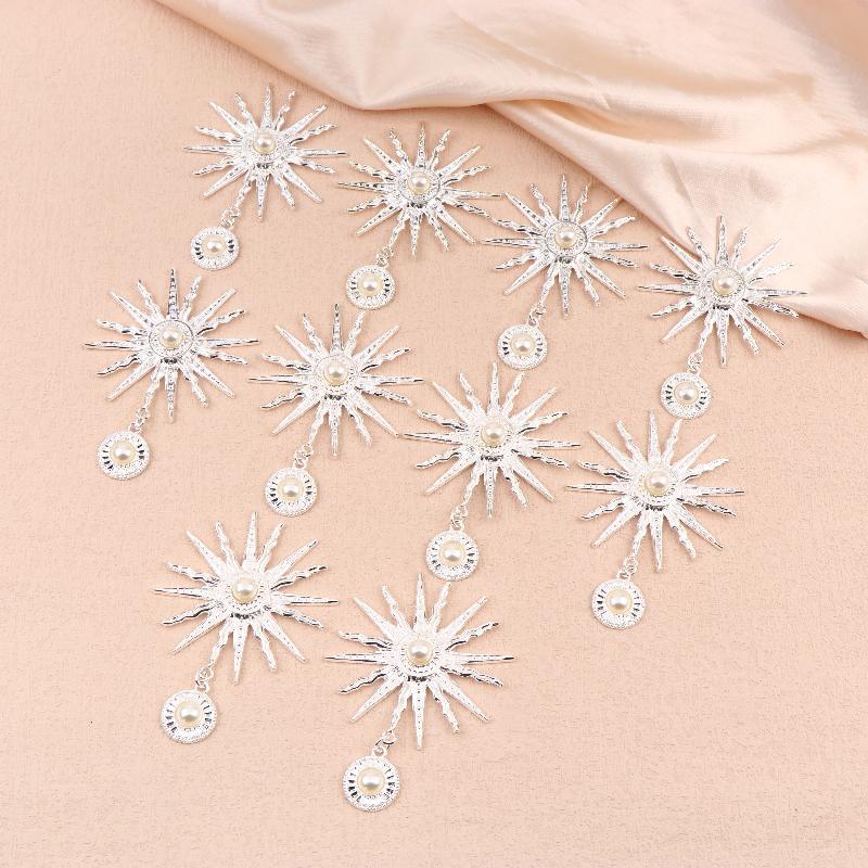 10 шт. Барочный стиль Жемчужная подвеска Подсолнух Ювелирные изделия Сделай сам Свадебная одежда Бант Ювелирные украшения Декоративные аксессуары