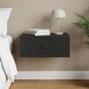 Nightstand Black 49 x 34.5 x 20 cm Engineered Wood