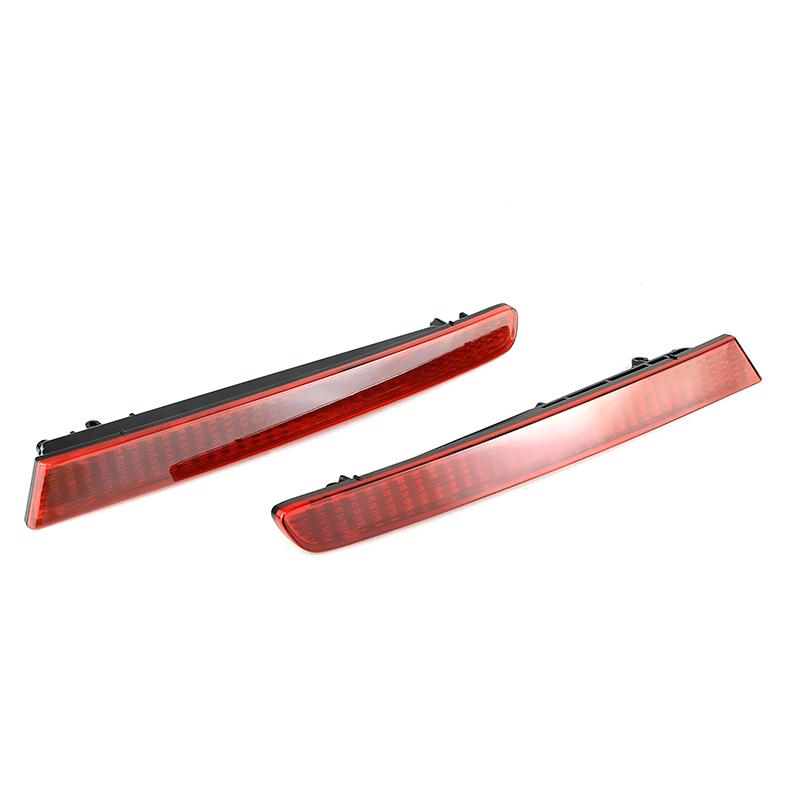 2PCS For Ford Explorer 2011 2012 2013 2014 2015 Smoked/Red Lens Car Rear Bumper Reflector Tail Brake Light Cover Shells No Bulb