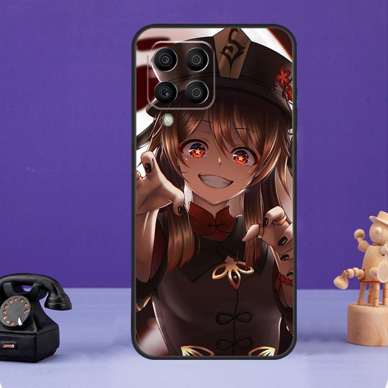 Чехол Genshin Impact Hutao для Samsung Galaxy M55 M21 M31 M51 M12 M32 M52 M20 M13 M23 M33 M53 M14 M34 M54 M30s