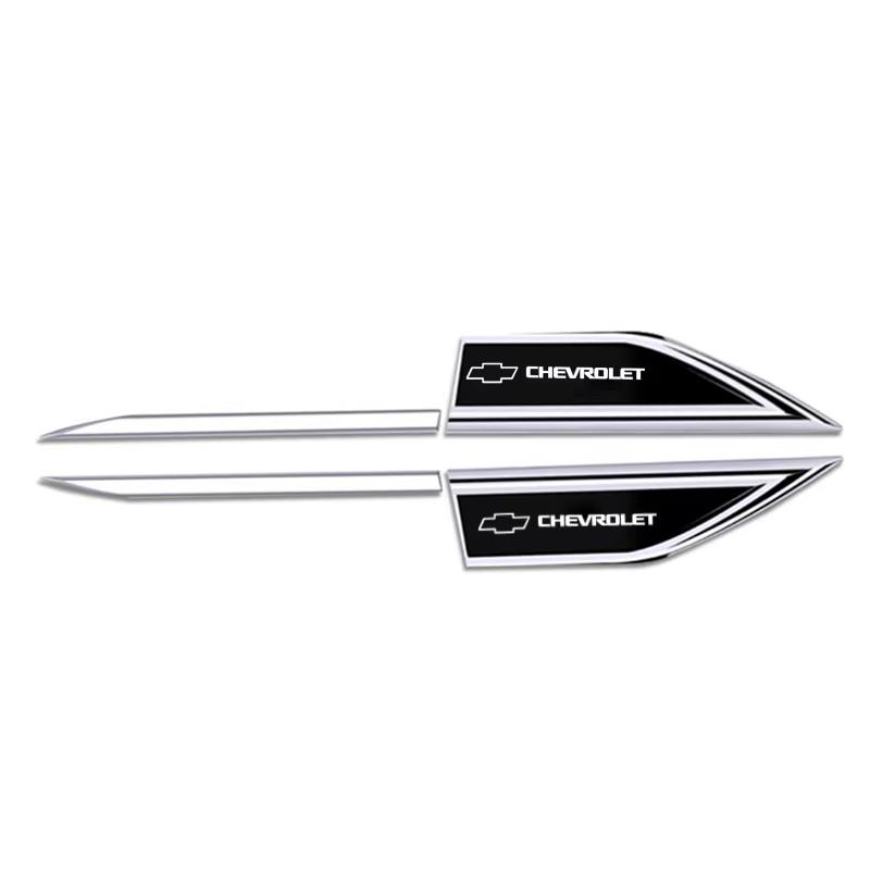 Automotive decorative patch car exterior mudguard side waistline sticker metal sticker suitable for Chevrolet models