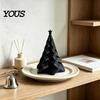 Small Christmas Gift for Friends 3D Printed Pleated Tree Ornament, Wavy Desktop Table Centerpiece Decor Decoration with Star Topper Holiday