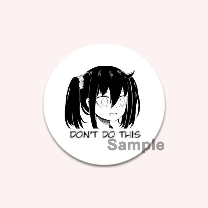 32/44/58MM Аниме Tomoko Kuroki Watamote Pins Милый мультяшный значок ручной работы Броши для нагрудника для рюкзака Одежда Подарки Аксессуар