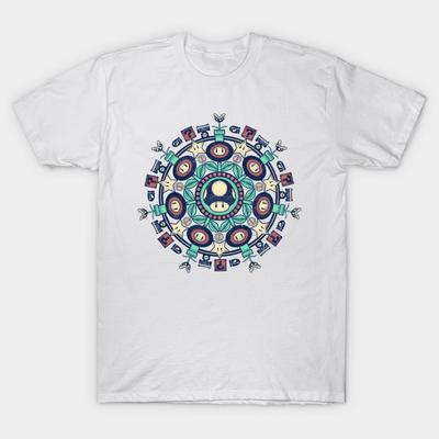 Футболка женская One Up Mandala Harajuku Print Kawaii футболка летняя женская футболка с коротким рукавом топ футболка