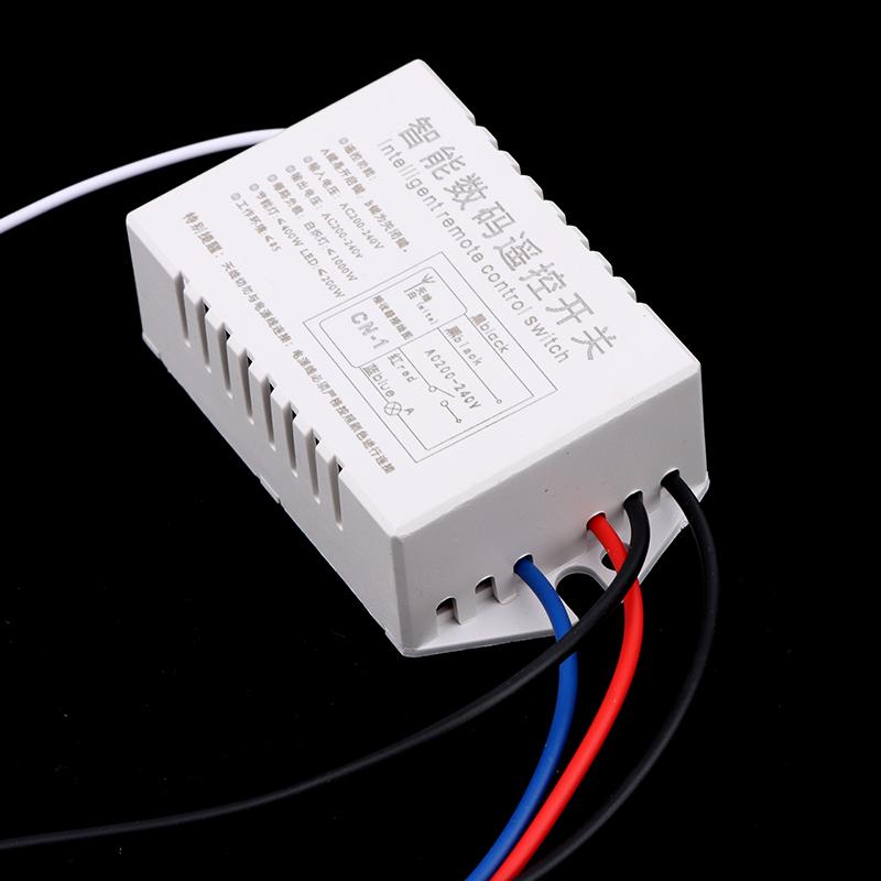 Цифровой пульт дистанционного управления выключатель света беспроводной выключатель вкл/выкл для лампочки люстры 220 В Rf433 1/2/3/4 способа