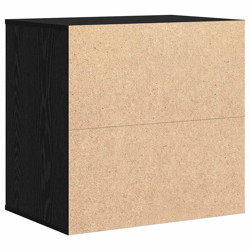Drawer Chest Black 61 x 41 x 58 cm Engineered Wood