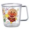 Anpanman Clear Cup, 225ml / Wide Handle for Easy Holding / Dishwasher Safe / Shatter-Resistant