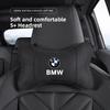 Car Seat Headrest Soft Suede Neck Pillow For BMW F30 F10 E90 F20 E46 E60 E70 E39 E36 E87 G20 Auto Interior Aaccessories keychain FR7