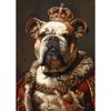 French Bulldog Chihuahua Poodle Dogs Royal Portrait Canvas Painting Print Art Posters Vintage Wall Art Mural for Home Decor