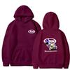 Mens Hooded Sweatshirt With Motorcycle Print - Loose Fit Cotton Blend Pullover Fall Casual Wear