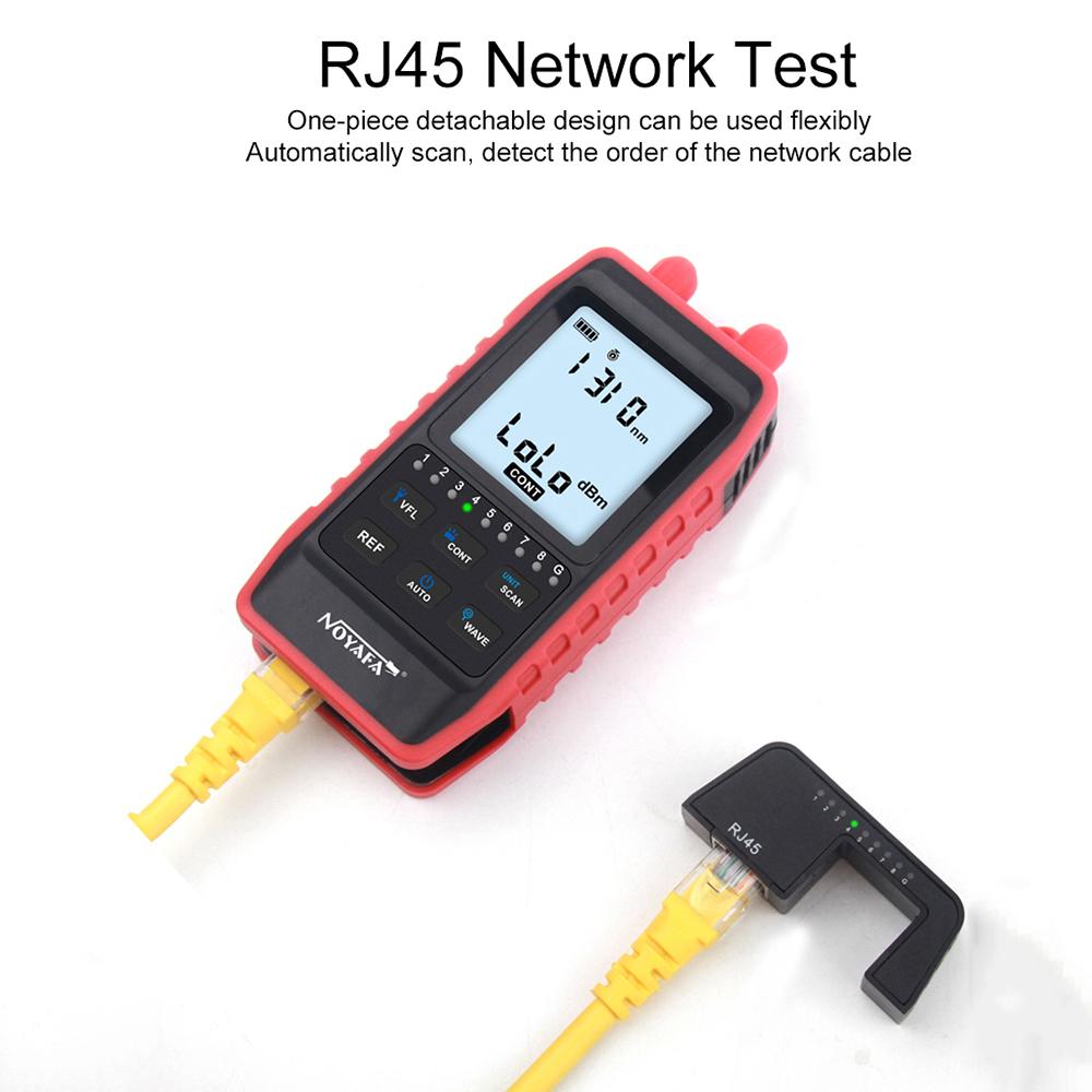 NOYAFA NF-908S Многофункциональный измеритель оптической мощности и устройство поиска сетевых линий Кабельный трекер OPM