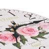 Vintage Wall Clock with Floral Design 30 cm