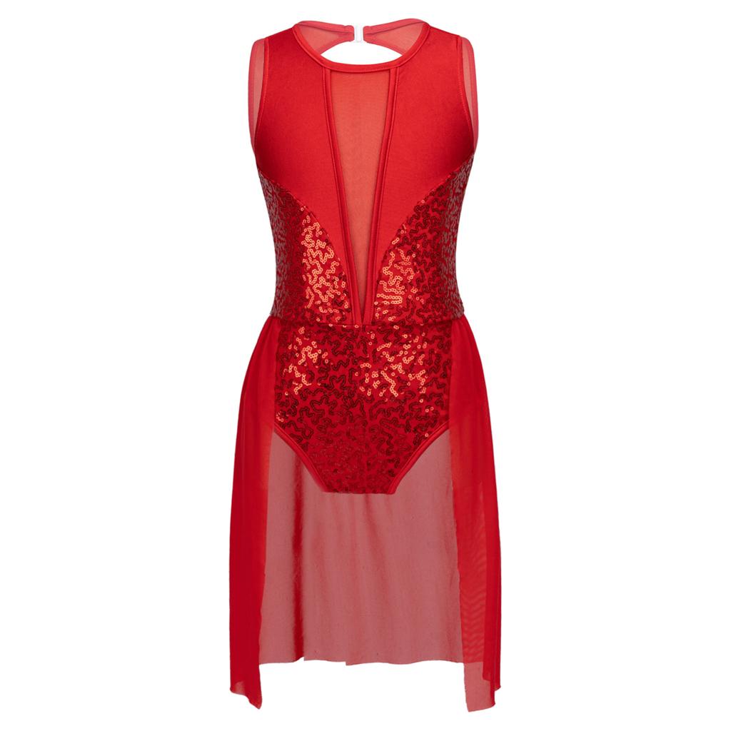 Детское балетное трико-пачка для девочек, платье с блестящими пайетками, струящаяся сетчатая юбка, гимнастическое трико, современные костюмы для лирического танца