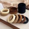 2/5/10/100 Mix Color High Elasticity Thickened Versatile Simple Scrunchies, Hair-Friendly (Random Color) Hair Ties Hair Rope
